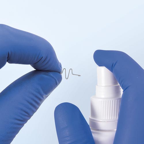 Naspan Spange desinfizieren